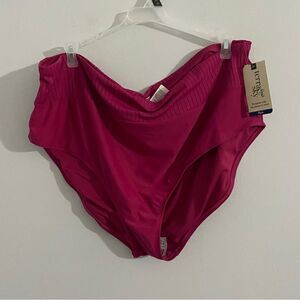 Terra & Sky Women’s Plus Size High Waist Tummy Control Bikini Bottom